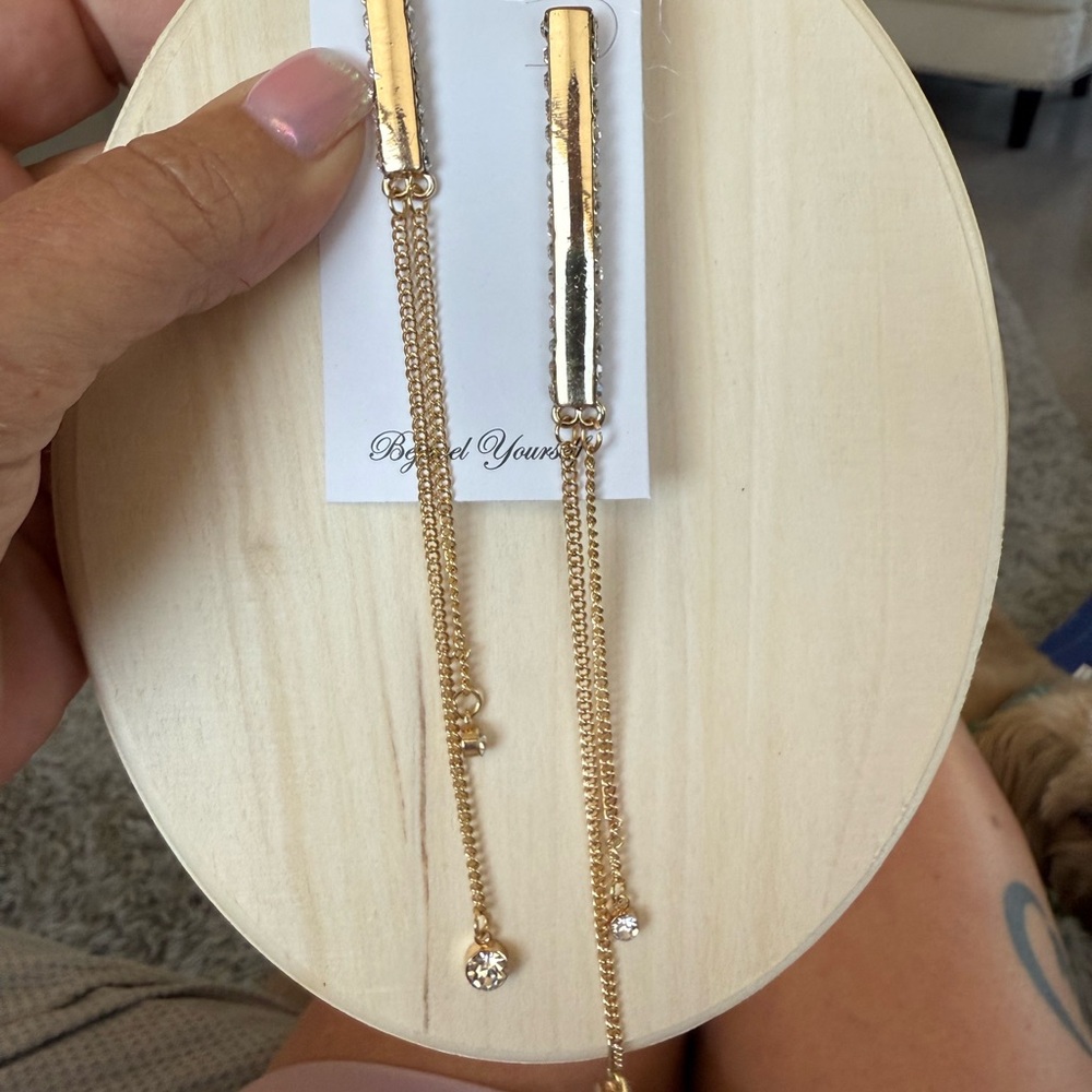 Chic Gold Chain Dangle Earrings